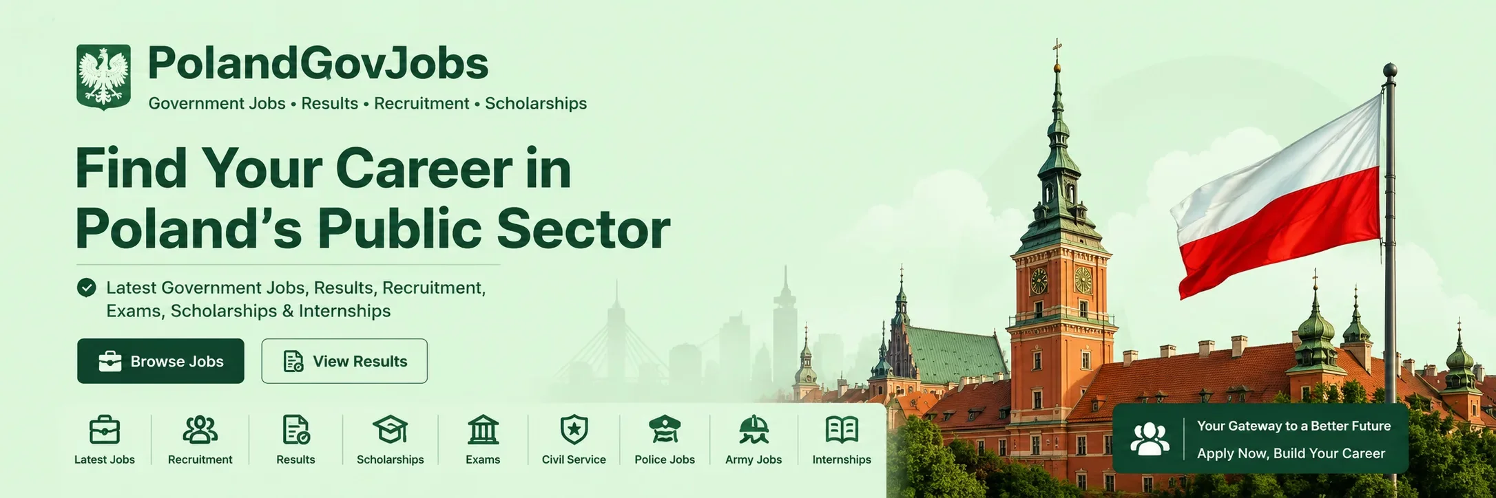 Poland Government Jobs Portal – Latest Government Jobs, Recruitment, Results and Public Sector Careers
